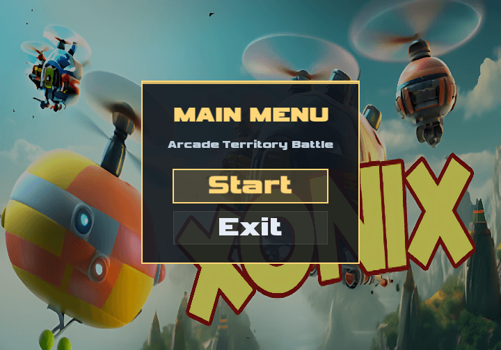 Xonic - Multiplayer Arcade Platform - Xonic Main Menu